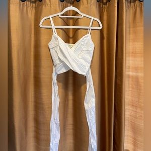 White womens crop top. Size XS